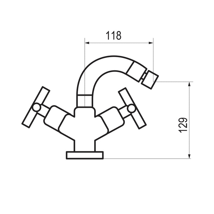 PRESTO 8247000 Matrix bidet Cromo