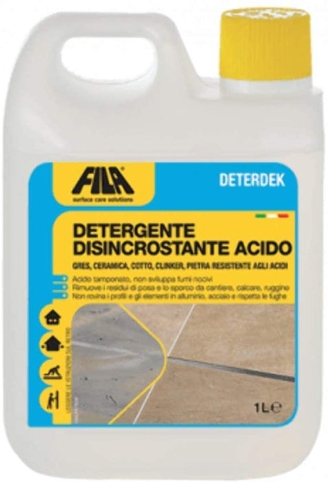 FILA 60400012A DETERDEK Desincrustante Ácido 1 litro 24/48 Horas Fila 