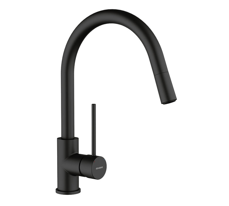 GENEBRE FRV61207 41 TAU Grifo Monomando Fregadero Caño Extraíble Negro