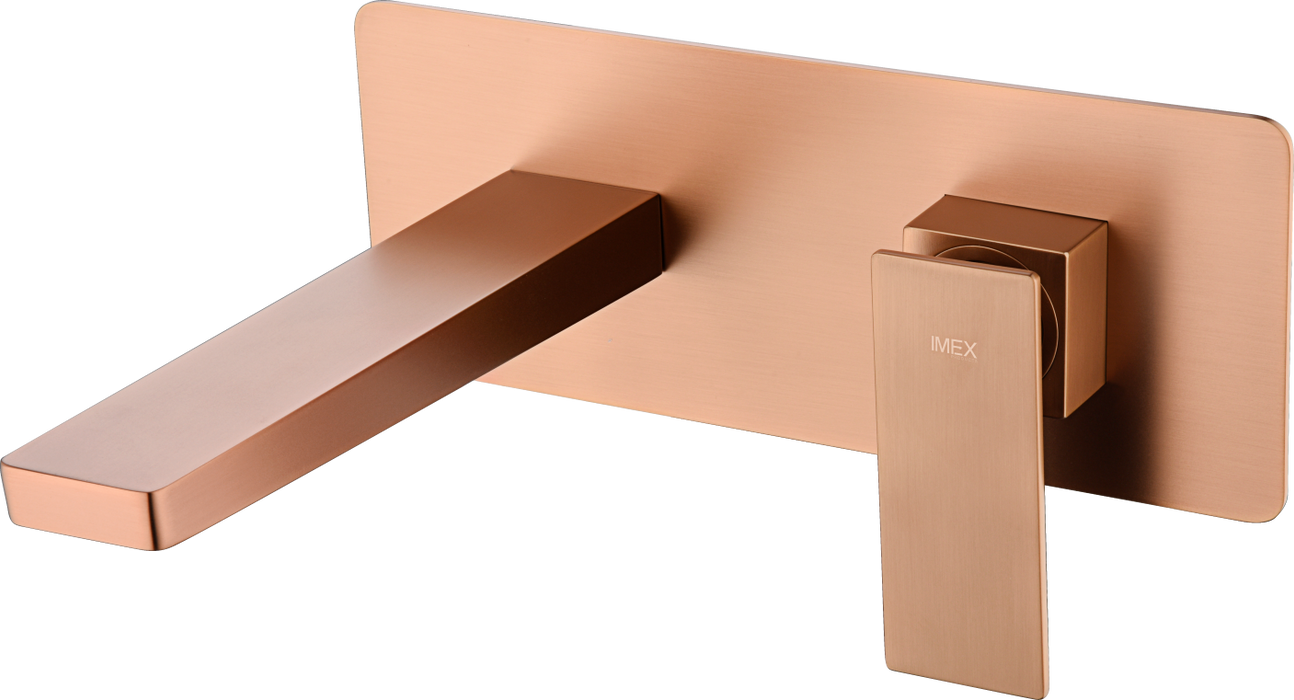 IMEX GLP048/ORC PISA Monomando Empotrado Lavabo Oro Rosa Cepillado