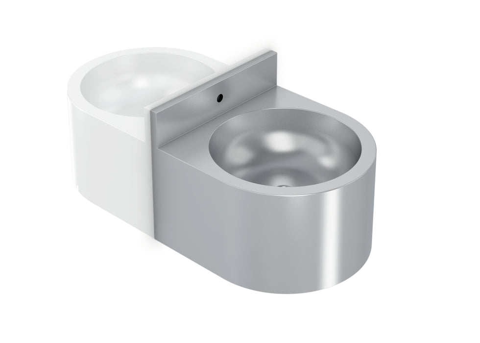 GENWEC GW08 27 04 01 Lavamanos mural antivandálico inox 304 satinado Satinado