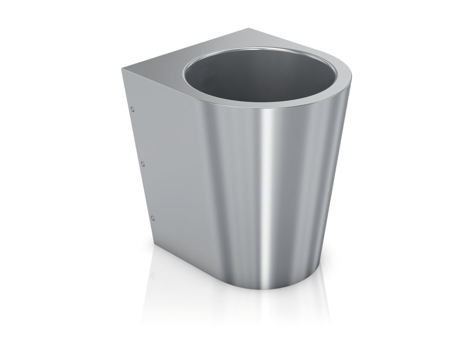GENWEC GW08 55 04 01 Inodoro Anti Vandálico Salida Pared Inox 304 Satinado Satinado