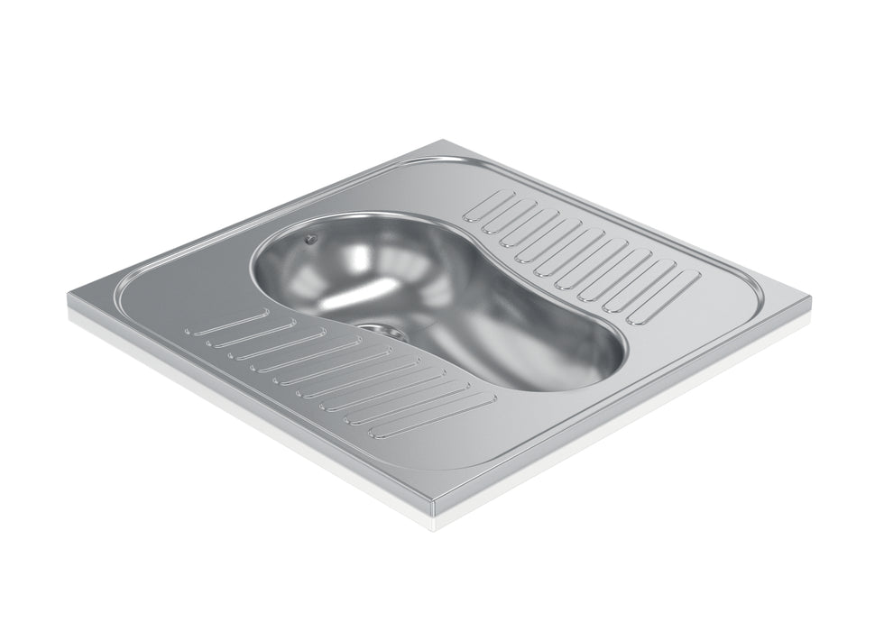 GENWEC GW08 59 04 01 Placa Turca Inox 304 Satinado Cromo