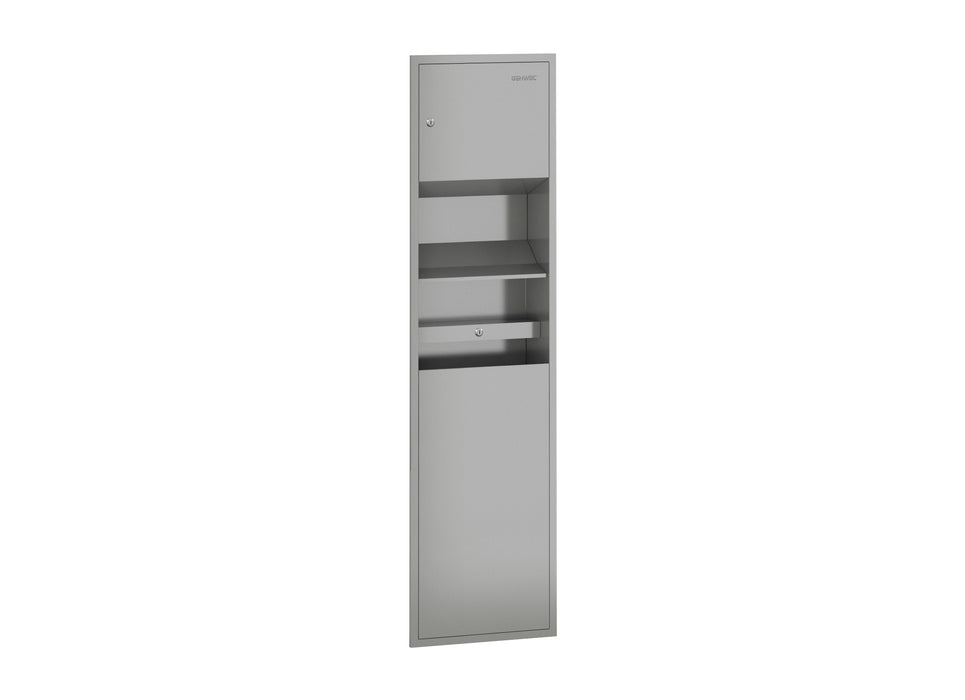 GENWEC GW09 02 04 01 Mueble Compacto Dispensador Toalla Papelera Satinado