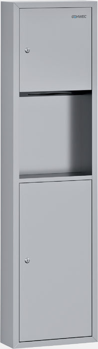 GENWEC GW09 08 04 01 Mueble compacto Superficie Dispensador Toalla Papelera Satinado