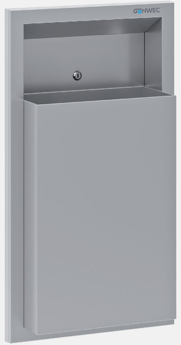 GENWEC GW09 15 04 01 Mueble Compacto Semi Encastrado con Papelera Satinado