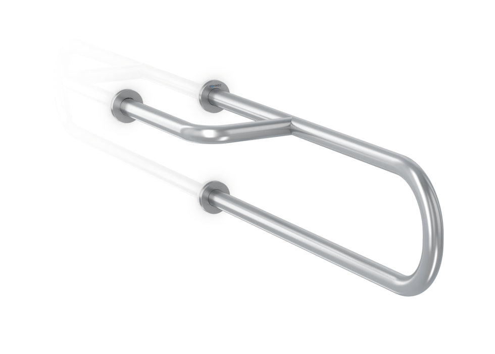 GENWEC GW11 11 04 01 Barra Fija 3 Anclajes Inox Satinada Derecha Satinado