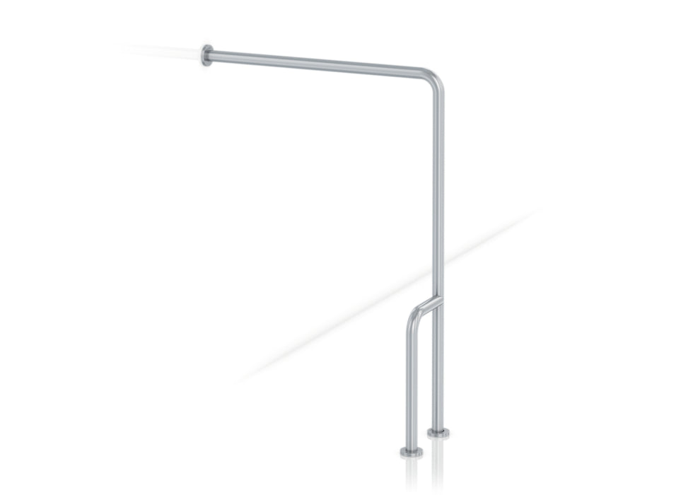 GENWEC GW11 13 04 01 Barra 90 Pared A Suelo Inox Satinada Derecha Satinado