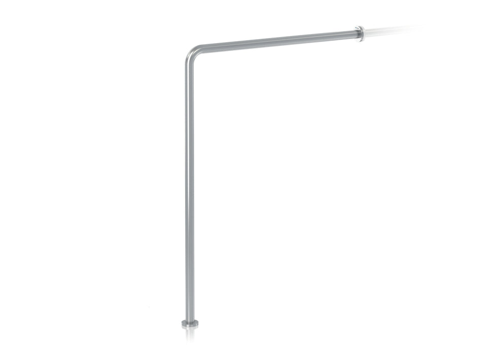 GENWEC GW11 14 04 01 Barra 90 Pared A Suelo Inox Satinada Satinado