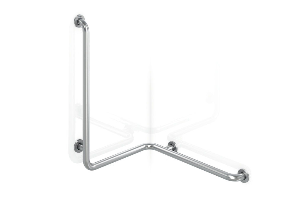 GENWEC GW11 20 04 01 Barra Pared 3 Brazos Inox Satinada Izquierda Satinado