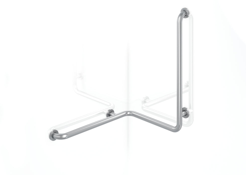 GENWEC GW11 21 04 01 Barra Pared 3 Brazos Inox Satinada Derecha Satinado