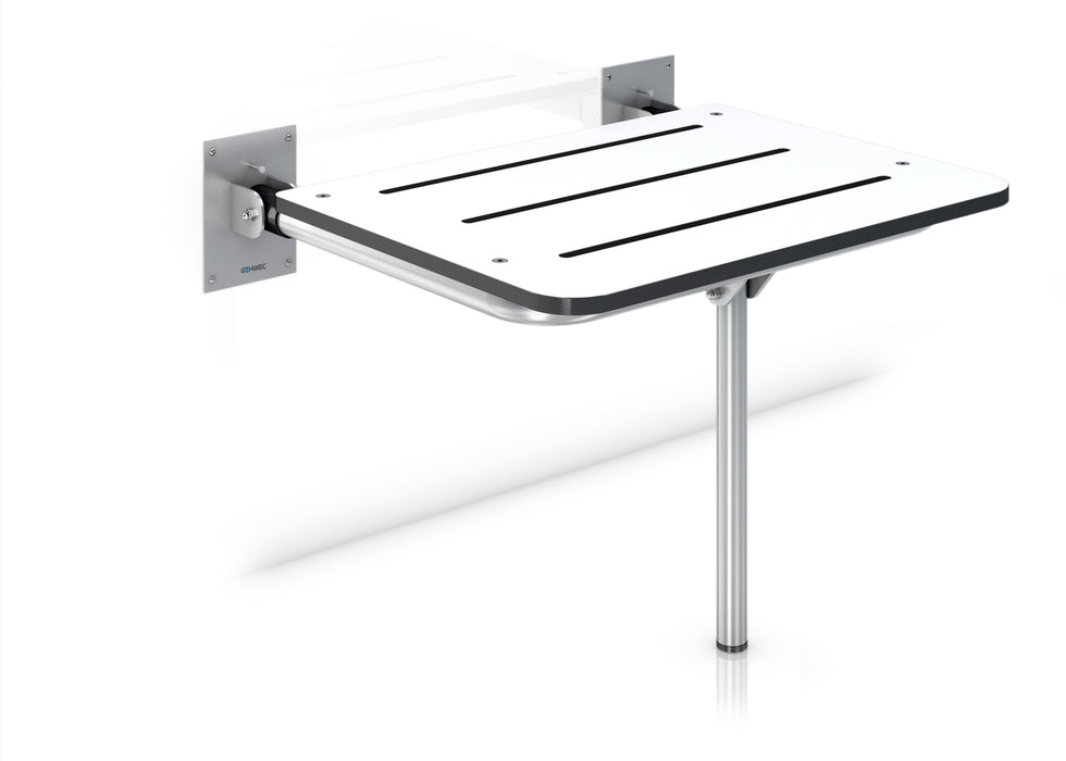 GENWEC GW11 24 11 00 Asiento Abatible Con Pata Fenólico Acabado Satinado Satinado