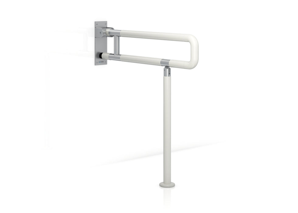 GENWEC GW11 31 09 00 Barra Abatible Nylon Con Pata 700 mm, Base Inox Nylon