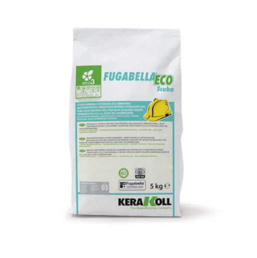 KERAKOLL 10123 FUGABELLA ECO SCUBA Blanca 5 Kg 24/48 Horas Kerakoll 
