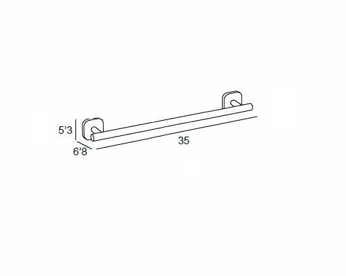MANILLONS TORRENT 01531002 BASSIC Toallero Barra 35 Cromo