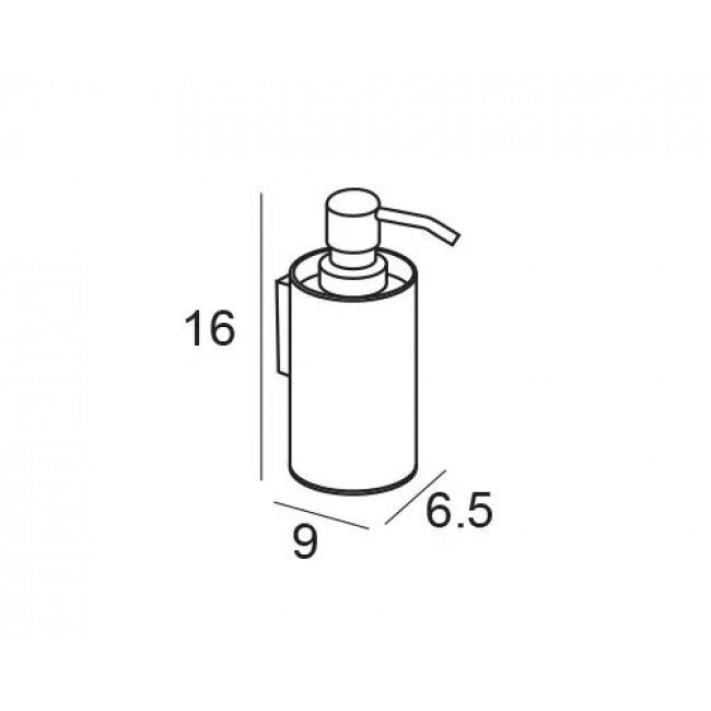 MANILLONS TORRENT 01777002 Dosificador Pared Adhesivo Cromo