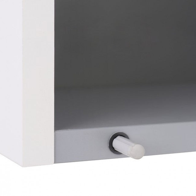ROYO 123044 APOLO Camerino LED Con Espejo 4 Puertas 120 cm Gris Antracita Brillo