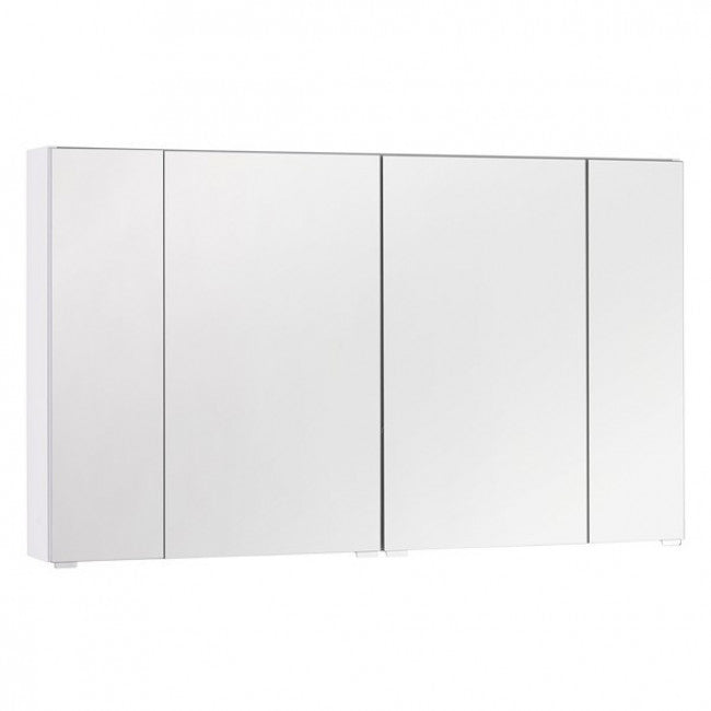 ROYO 123041 APOLO Camerino LED Con Espejo 4 Puertas 120 cm Blanco Brillo