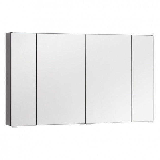 ROYO 123044 APOLO Camerino LED Con Espejo 4 Puertas 120 cm Gris Antracita Brillo