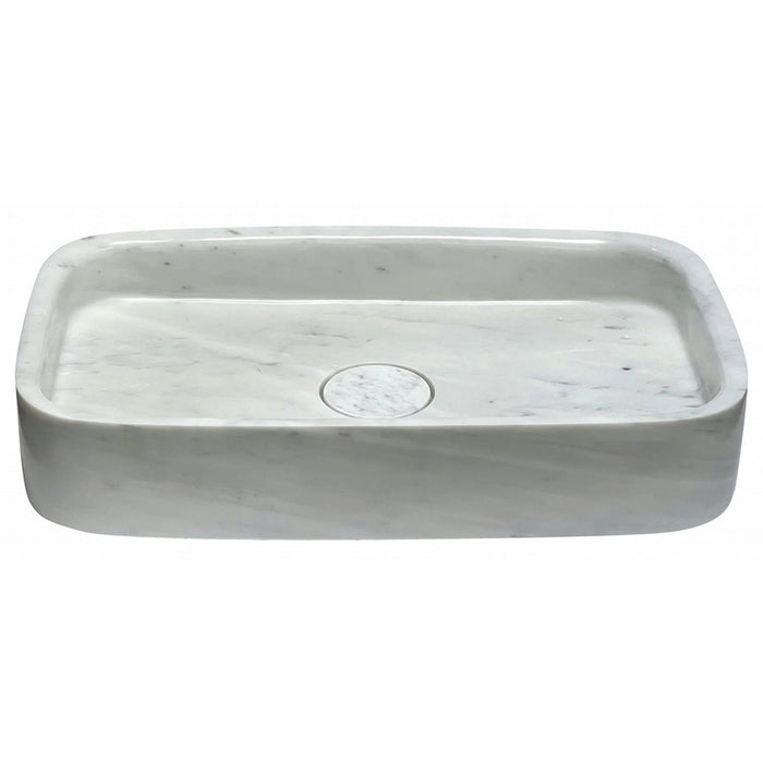 MOSAVIT TAHOE Lavabo Sobre Encimera Piedra Natural Blanco