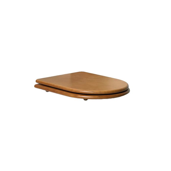 GALA G5161185 NOBLE Tapa WC Caída Amortiguada Madera Maciza Color Nogal Claro