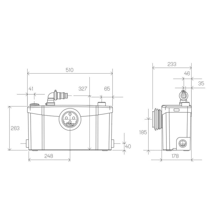 SFA 0100300 SANIPLUS Triturador Para Baño Completo