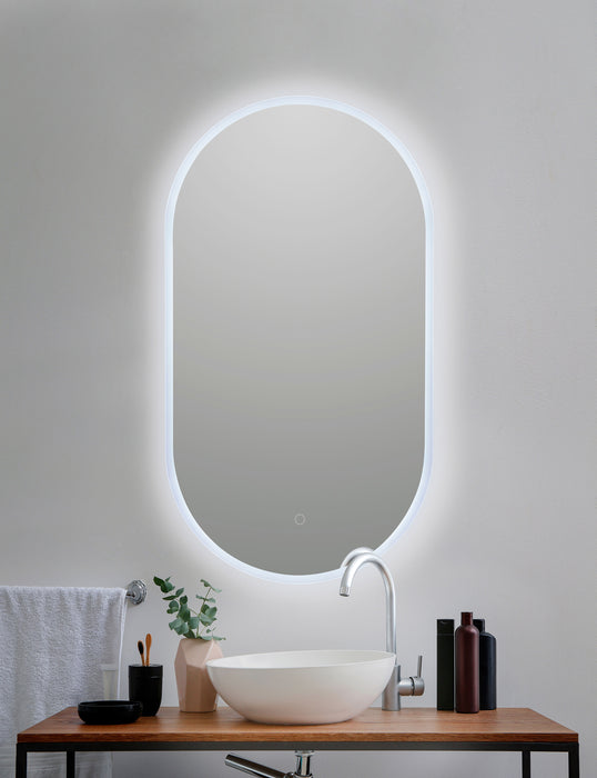 BATHSTAGE 68295 Espejo LED Retroiluminado Ovalado 50x90 cm canto Arenado