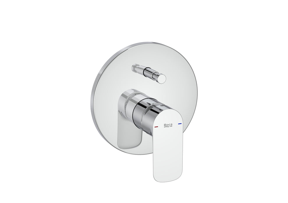 ROCA A5A0B6EC00 CALA Grifo Monomando Empotrable Baño-Ducha Sin Cuerpo Empotrable Cromo
