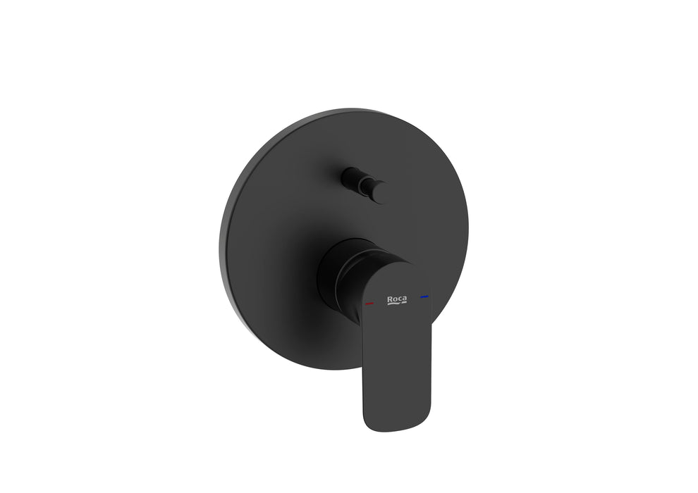 ROCA A5A066ENB0 CALA Grifo Monomando Empotrable Baño-Ducha Con Cuerpo Empotrable Negro Mate