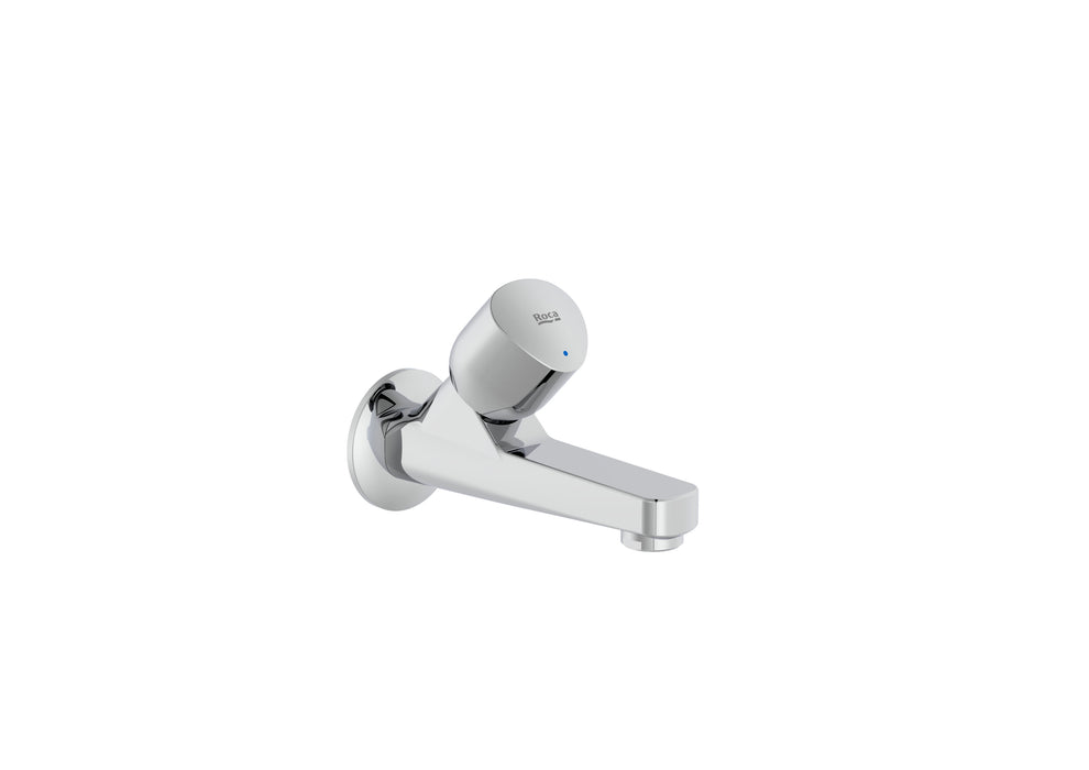 ROCA A5A788EC00 BRAVA Grifo De Pared Lavabo De Agua Fría Índice Azul Cromo