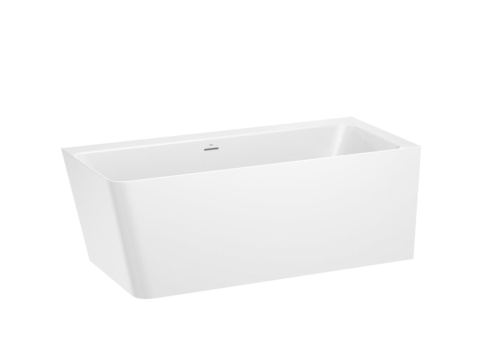 ROCA A248638000 ONA Bañera de STONEX® de Esquina Asimétrica Derecha con Paneles con Juego de Desagüe