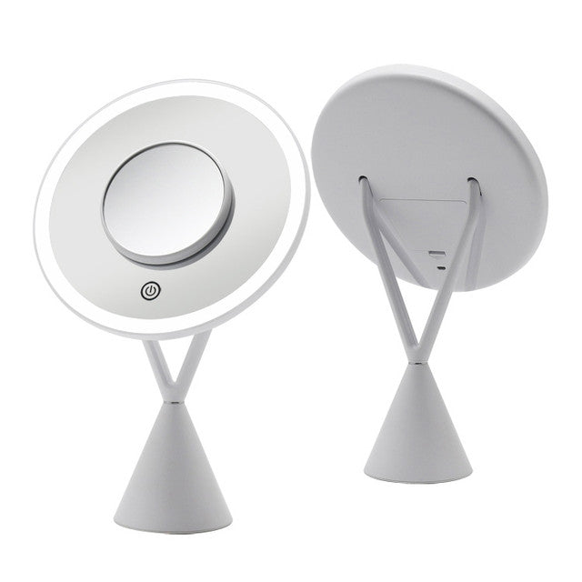MANILLONS TORRENT 01350041 Espejo Sobremesa Con Espejo Auxiliar Plata