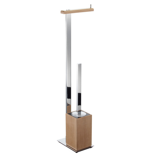 MANILLONS TORRENT 01939025 NATURA Toallero De Pie Cromo/Madera Natural