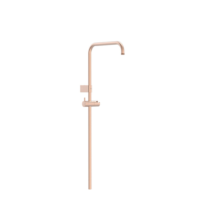 TRES 03463502OPM OVER-WALL Barra De Ducha Adaptable A Grifo Termostático Mural Con Conexión Compatible Oro Rosa Mate