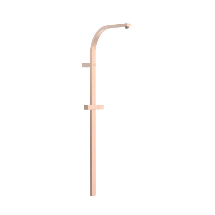 TRES 03463505OPM OVER-WALL Barra De Ducha Larga Adaptable A Grifo Termostático Mural Con Conexión Compatible Oro Rosa Mate