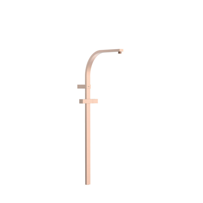TRES 03463506OPM OVER-WALL Barra De Ducha Adaptable A Grifo Termostático Mural Con Conexión Compatible Oro Rosa Mate