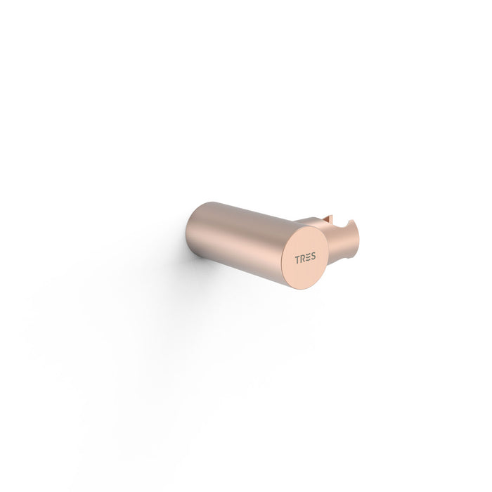 TRES 06183901OPM COMPL_DUCHA Soporte Orientable Para Ducha De Mano Oro Rosa Mate