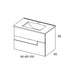 VISOBATH 3856 VISION 80 Mueble+Lavabo Gris Brillo/Blanco 3 a 5 Días VISOBATH 
