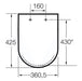 ROCA A801511004 DAMA SENSO Tapa Asiento Wc Caída Normal 24/48 Horas ROCA 
