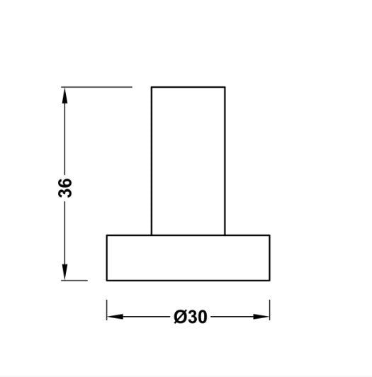 MAX-TRES 16123620BM Percha
 Blanco Mate