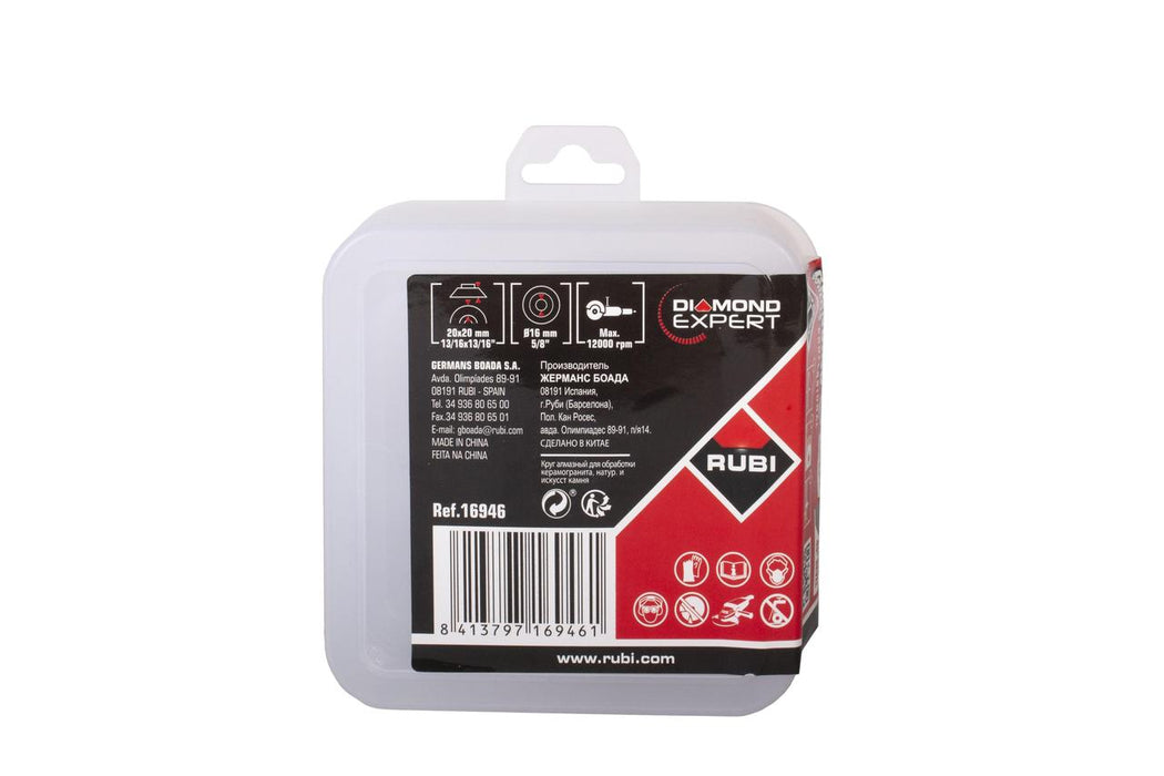 RUBI 16946 PRO-EDGER Muela 45X20 Liso grano fino