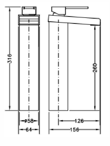 GENEBRE 63138 26 45 66 KENJO Grifo Monomando Lavabo Caño Alto Cascada Cromo