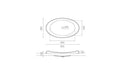 BATHCO 4022 Lavabo Semi Encastre Ova ELLIPSE 620x370x110 3 a 5 Días The Bath Collection 