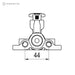 PRESTO 570 Grifo Pedal No Temporizado 3 a 5 Días Presto 