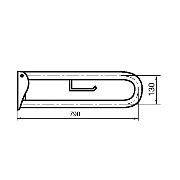 PRESTOBAR 170 Barra Abatible 800 Nylon Inox Mate 3 a 5 Días Presto 
