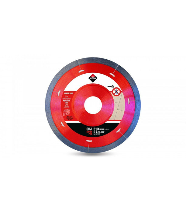 RUBI 32933 CPJ-125 SUPERPRO Disco Diamante Porcelánico J-Slot 7 a 10 Días Rubi 