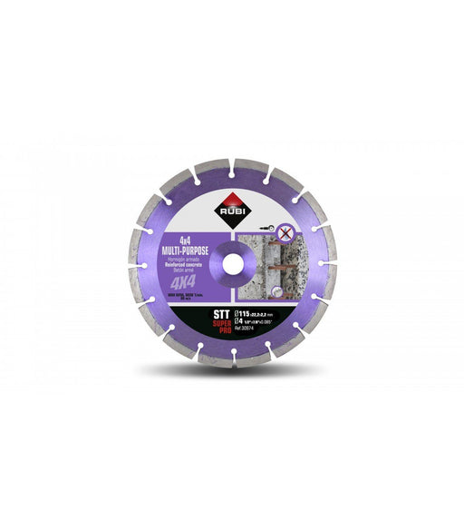 RUBI 30974 STT-115 SUPERPRO Disco Diamante Todoterreno Segmentado 7 a 10 Días Rubi 