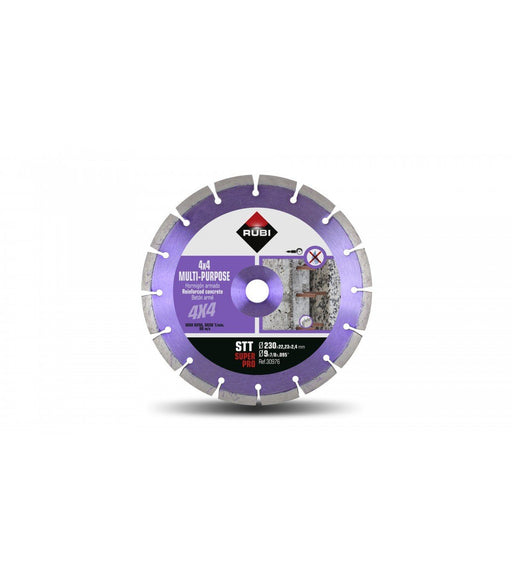 RUBI 30976 STT-230 SUPERPRO Disco Diamante Todoterreno Segmentado 7 a 10 Días Rubi 