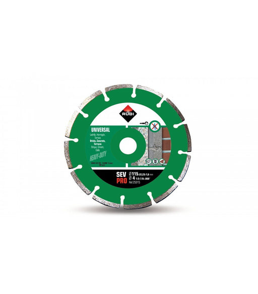 RUBI 25915 SEV-115 PRO Disco Diamante General Obra Segmentado 24/48 Horas Rubi 