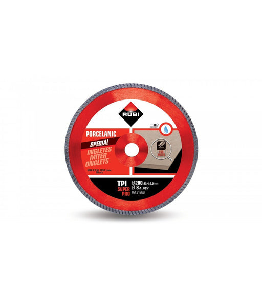 RUBI 31966 TPI 200 SUPERPRO Disco Diamante Corte Inglete 7 a 10 Días Rubi 
